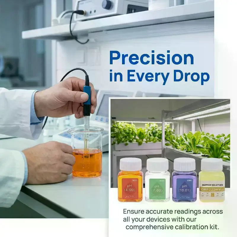 pH Meter Calibration Solution 4.00 7.00 10.01 & ORP 222mV – 50mL