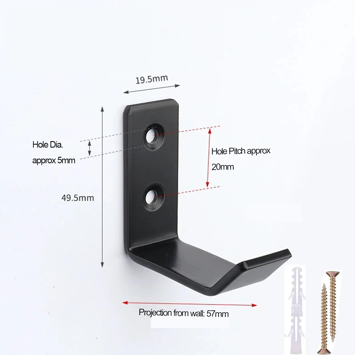Heavy Duty Metal Hooks, Wall Mount Tool Hangers, Multipurpose Utility Hooks for Garage Warehouse Kitchen Bathroom Hardware Peaceful Pleasures Health and Wellness