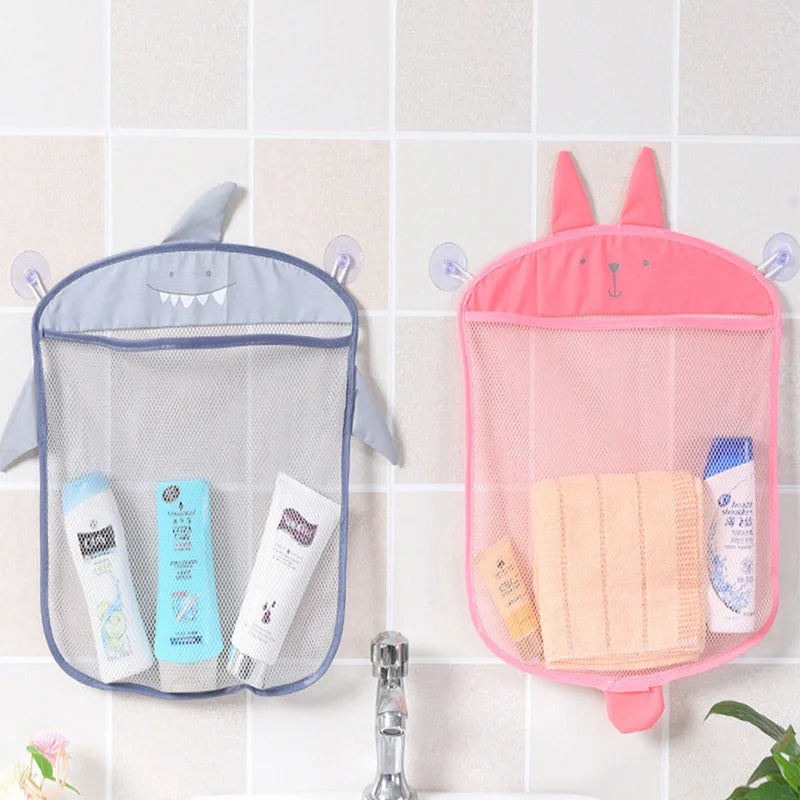 Bath Toy Organizer Mesh Net Bag – Quick Dry Bathroom Storage