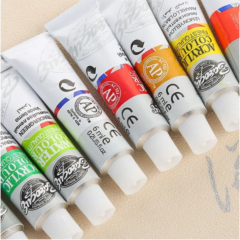 12Colors DIY Art Painting Paint Professional Acrylic Watercolor