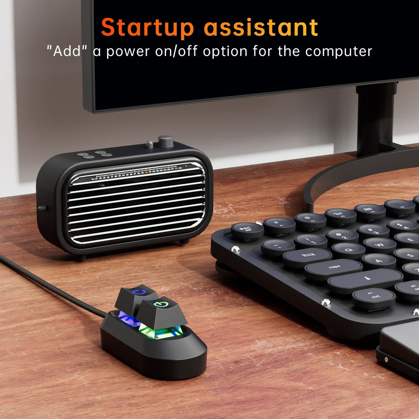 External PC Power & Reset Switch – 2M Cable, RGB Option