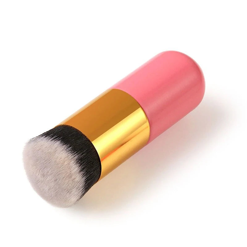 Large small fat pier foundation make-up brush BB cream mushroom brush Peaceful Pleasures Health and Wellness flour gold