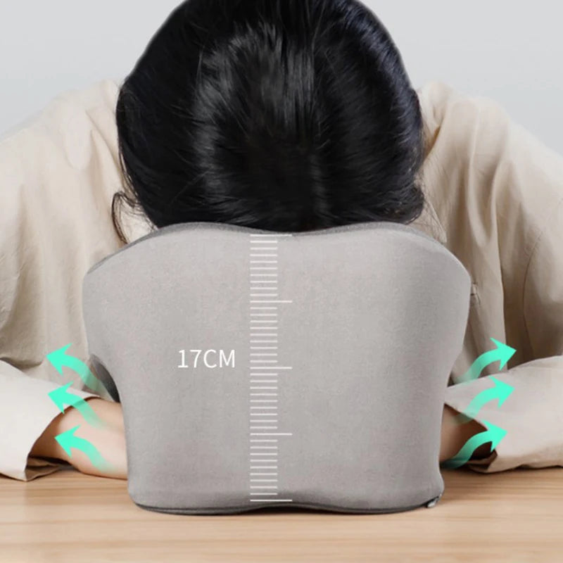 U-Shape Memory Foam Travel Neck Pillow – Airplane & Office