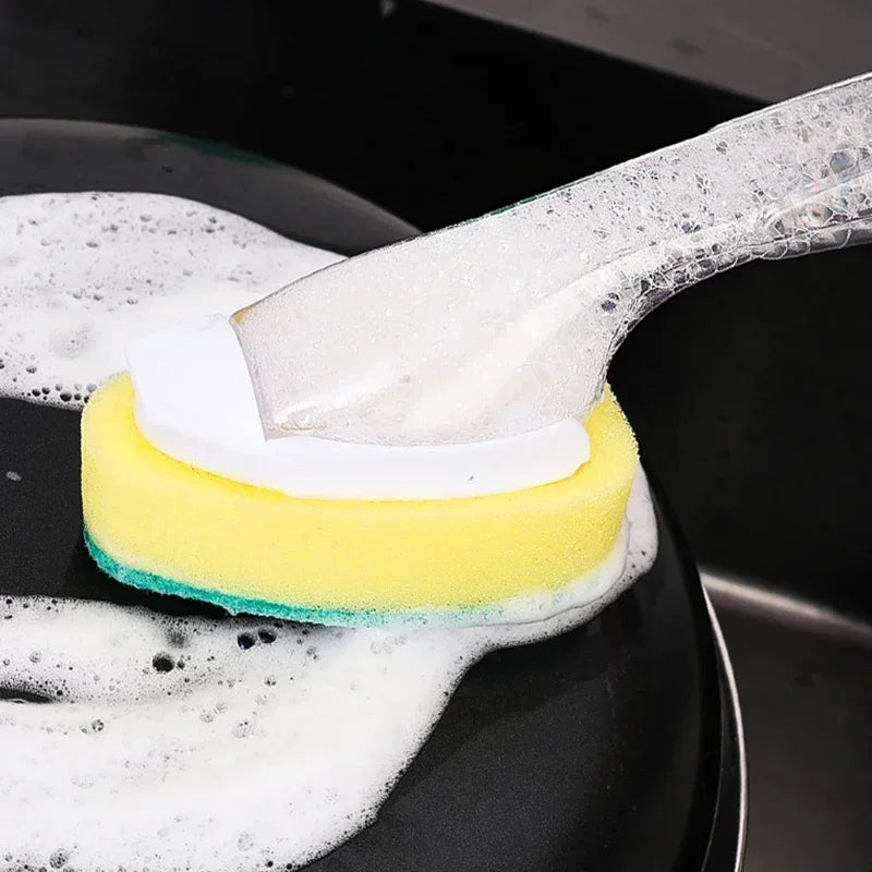 Soap Dispensing Dishwashing Sponge & Scrub Replacement Head