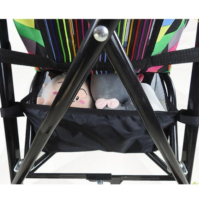 Baby Stroller Hanging Basket – Large & Small Storage Bag