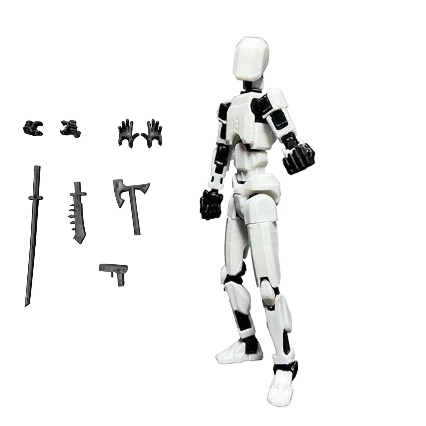 Titan 13 Wings Robot Action Figure – T13 Poseable Toy 13cm