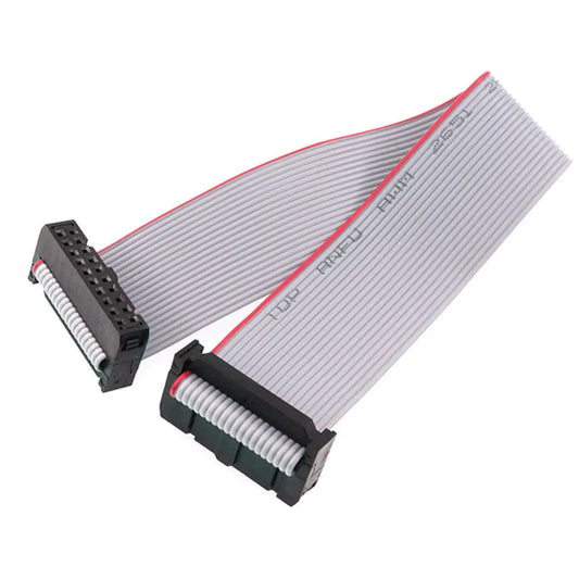 10pcs FC-20P 20 Pins 2.54mm Pitch 20cm JTAG AVR Download Cable Wire Connector Gray Flat Ribbon Data Cable Peaceful Pleasures Health and Wellness Default Title