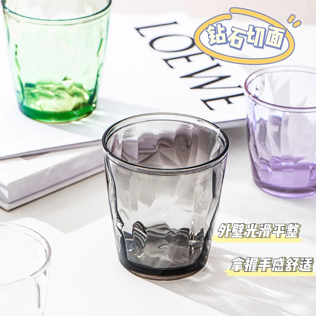 1PC Acrylic AS water cup Household color plastic cup gargle beer cup Restaurant juice cup drop resistant reusable Peaceful Pleasures Health and Wellness