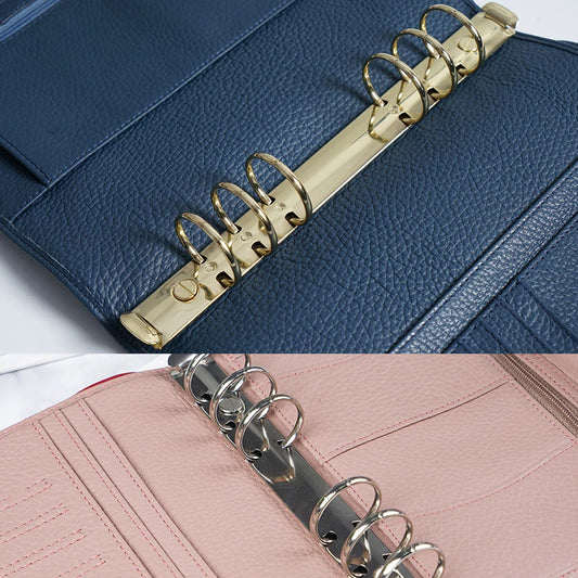 A5 A6 A7 Diary File Folder Clip Notebook Spiral Rings Binder Clip File Folder Refillable Binding Hoops Loose-leaf Ring Peaceful Pleasures Health and Wellness
