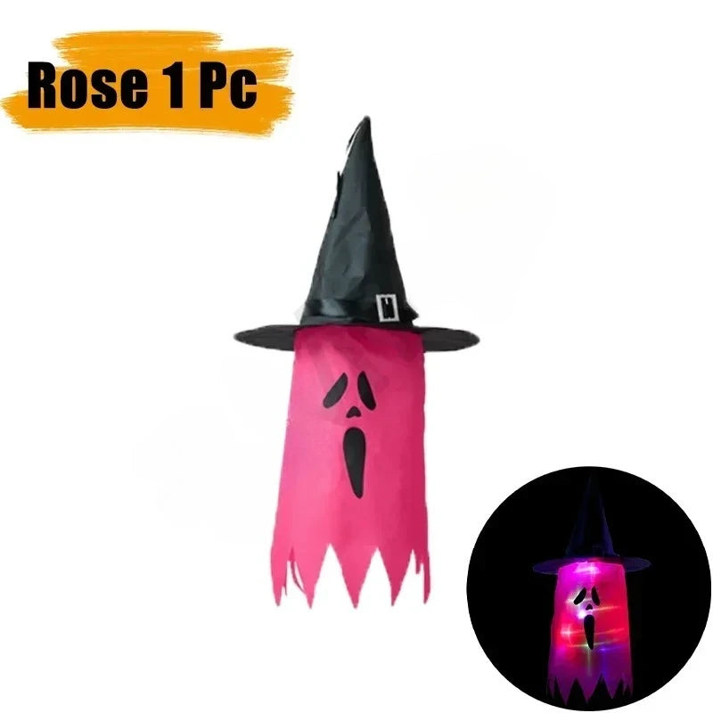LED Light-Up Witch Hat | Halloween Glow Cosplay Costume