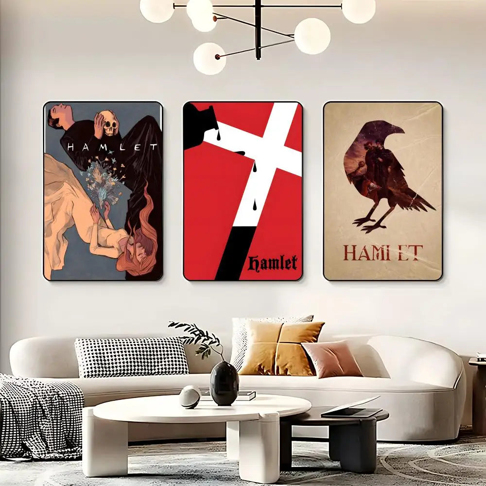 Drama H-Hamlet Poster HD Self Adhesive Waterproof Wall Art Ideal for Home Office Dorm Bedroom Great Gift Peaceful Pleasures Health and Wellness