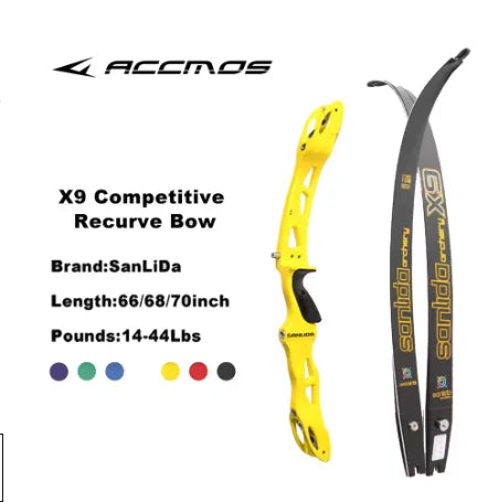Sanlida Miracle X9 Intermediate ILF Bow Riser Recurve Target 25''