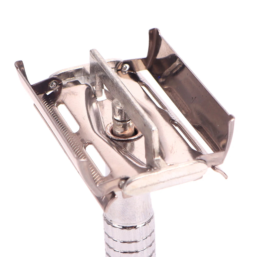 Old Style Mens Manual Shavers Set Adjustable Safety Razor Reusable Classic Hair Removal Shaver Home Men Tools Supplies Peaceful Pleasures Health and Wellness