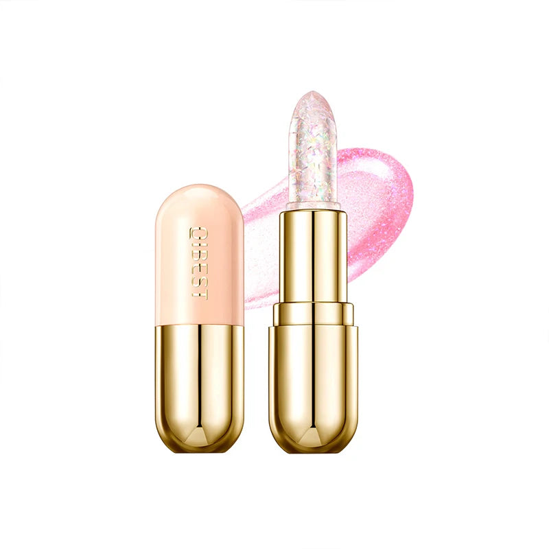 Shiny Jelly Temperature Color Changing Lipstick, Hydrating Moisturizing Fade Lip Lines, Anti-drying And Non-stick Cup Color Chan Peaceful Pleasures Health and Wellness