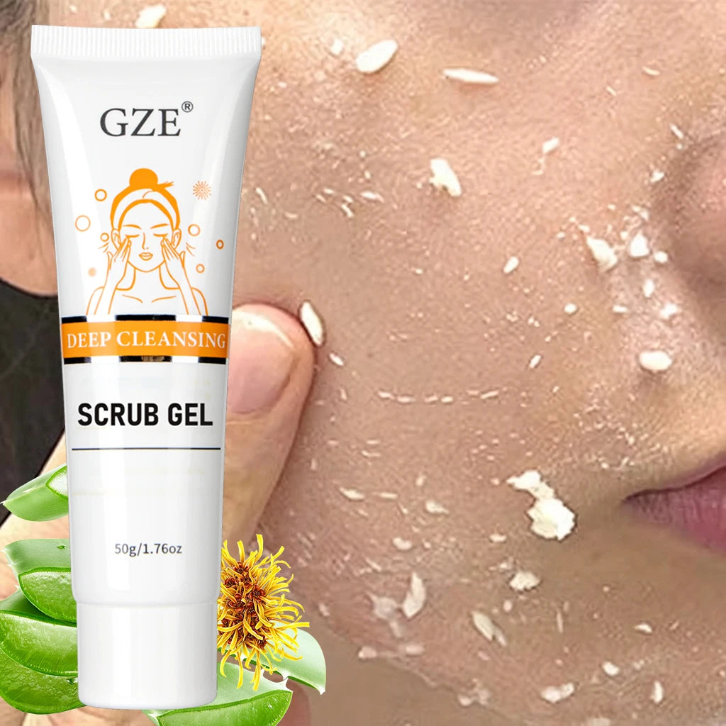 GZE Castor Oil Exfoliating Gel – Face & Body Scrub 50g