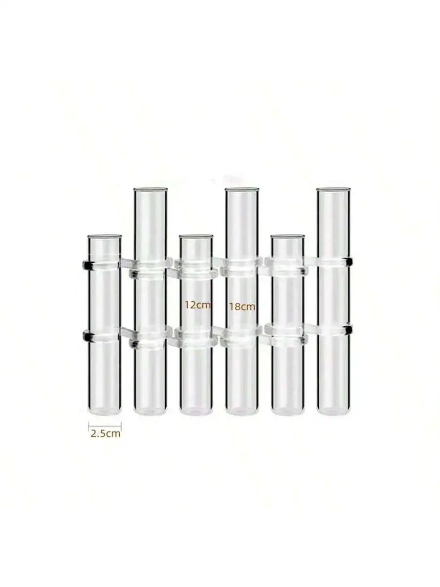 Glass Test Tube Hanging Flower Vase Set | 4, 6 or 8 Pcs