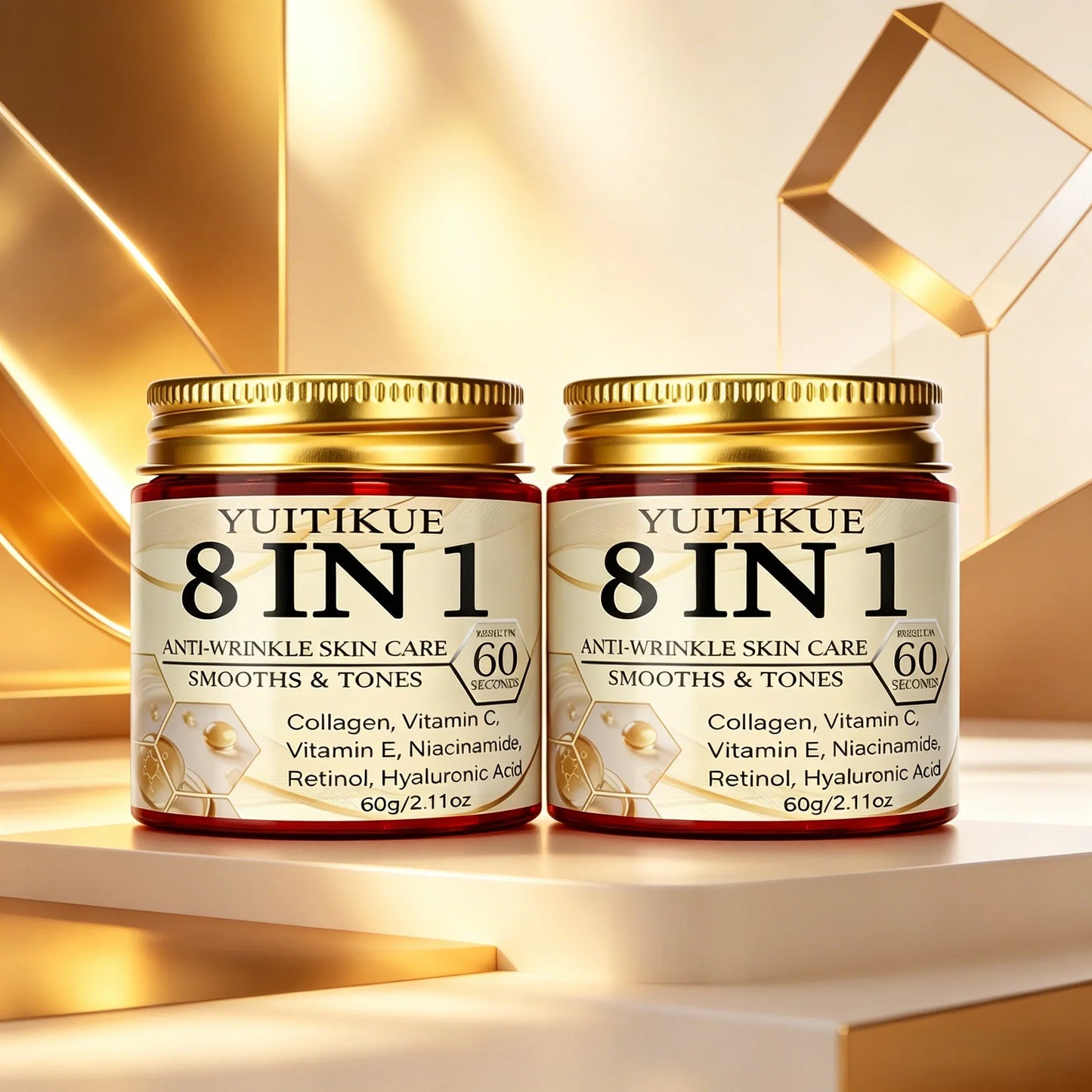 YUITIKUE 8-in-1 Face Cream – Collagen, Retinol & Niacinamide