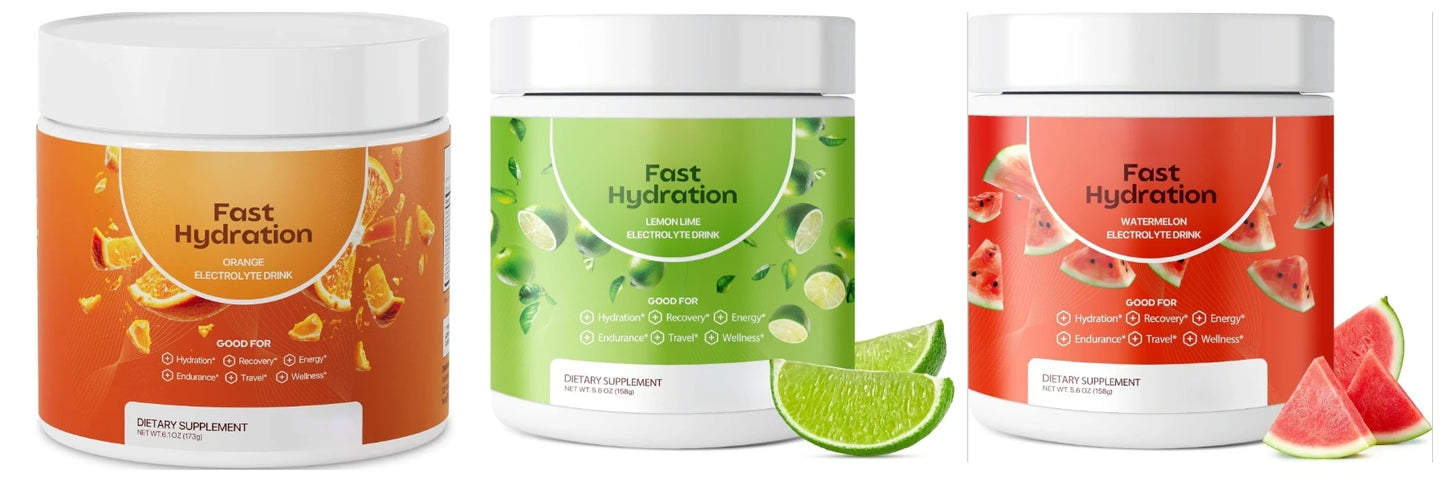 Electrolyte Powder 3 Flavors – Sodium, Potassium, Magnesium & Calcium