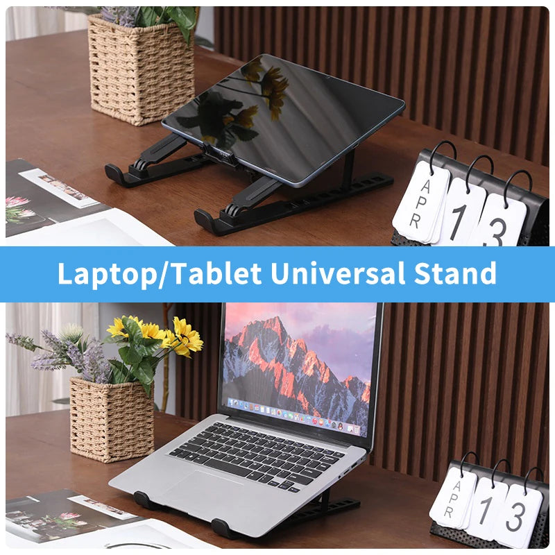 Foldable Laptop Cooling Stand with Built-In Fan | Height Adjustable
