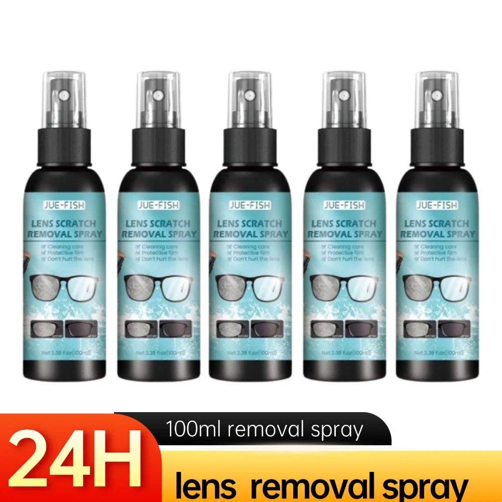 100ML Lens Scratch Removal Spray for Eyeglasses and Screens Peaceful Pleasures Health and Wellness 5PCS