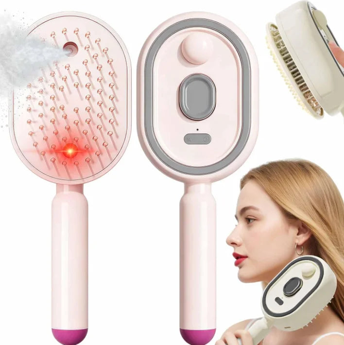 3-in-1 Anti-Tangle Anti-Static Frizzy Hair Scalp Care Mist Spray Comb 2026 New Cleaning Electric Spray Air Cushion Massage Comb Peaceful Pleasures Health and Wellness