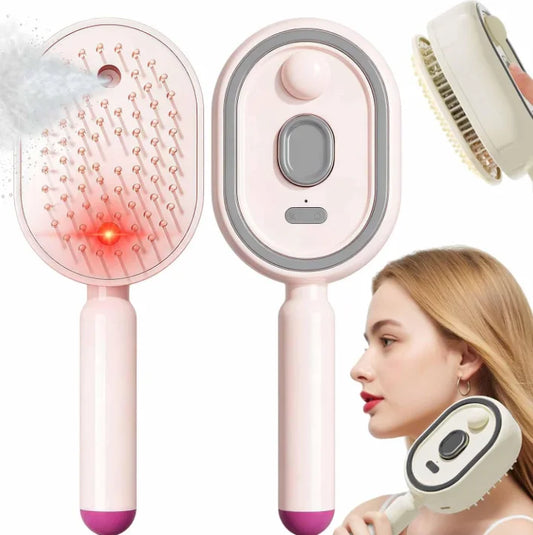 3-in-1 Anti-Tangle Anti-Static Frizzy Hair Scalp Care Mist Spray Comb 2026 New Cleaning Electric Spray Air Cushion Massage Comb Peaceful Pleasures Health and Wellness