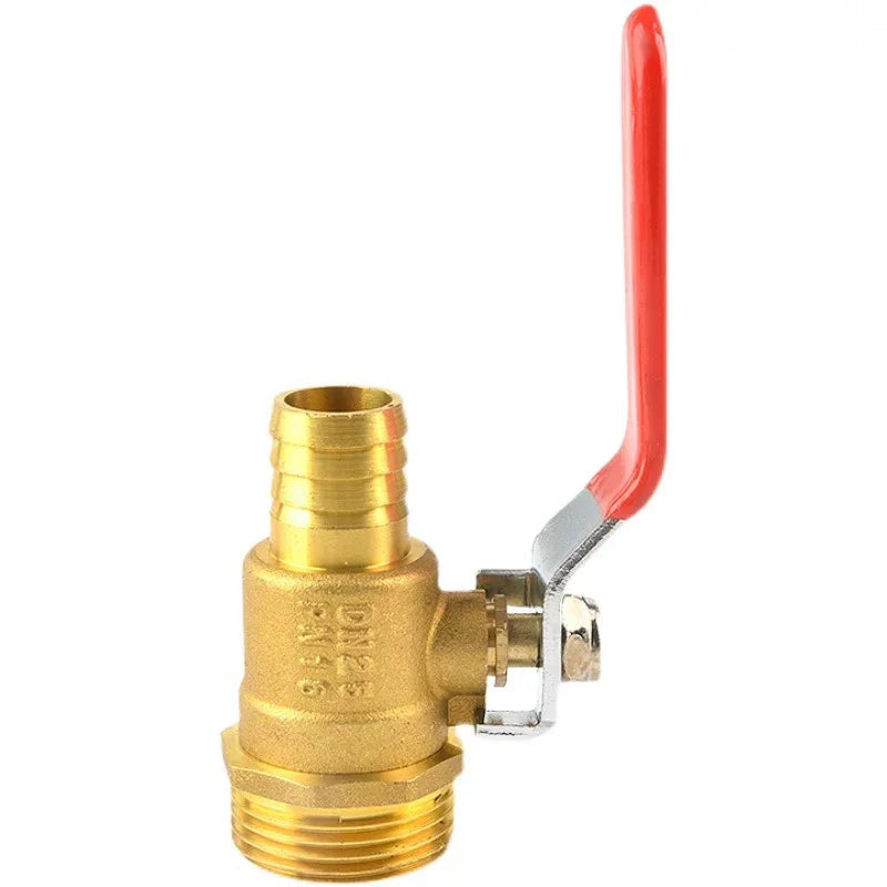 Brass Ball Valve 1" DN25 Female/Male Thread Copper Pipe Fitting