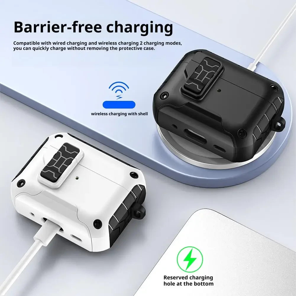 Magnetic Automatic Lock For AirPods Pro 3 Case Compatible with Magsafe with Phone Stand & Cleaner Kit Case For AirPods Pro 3 Gen Peaceful Pleasures Health and Wellness