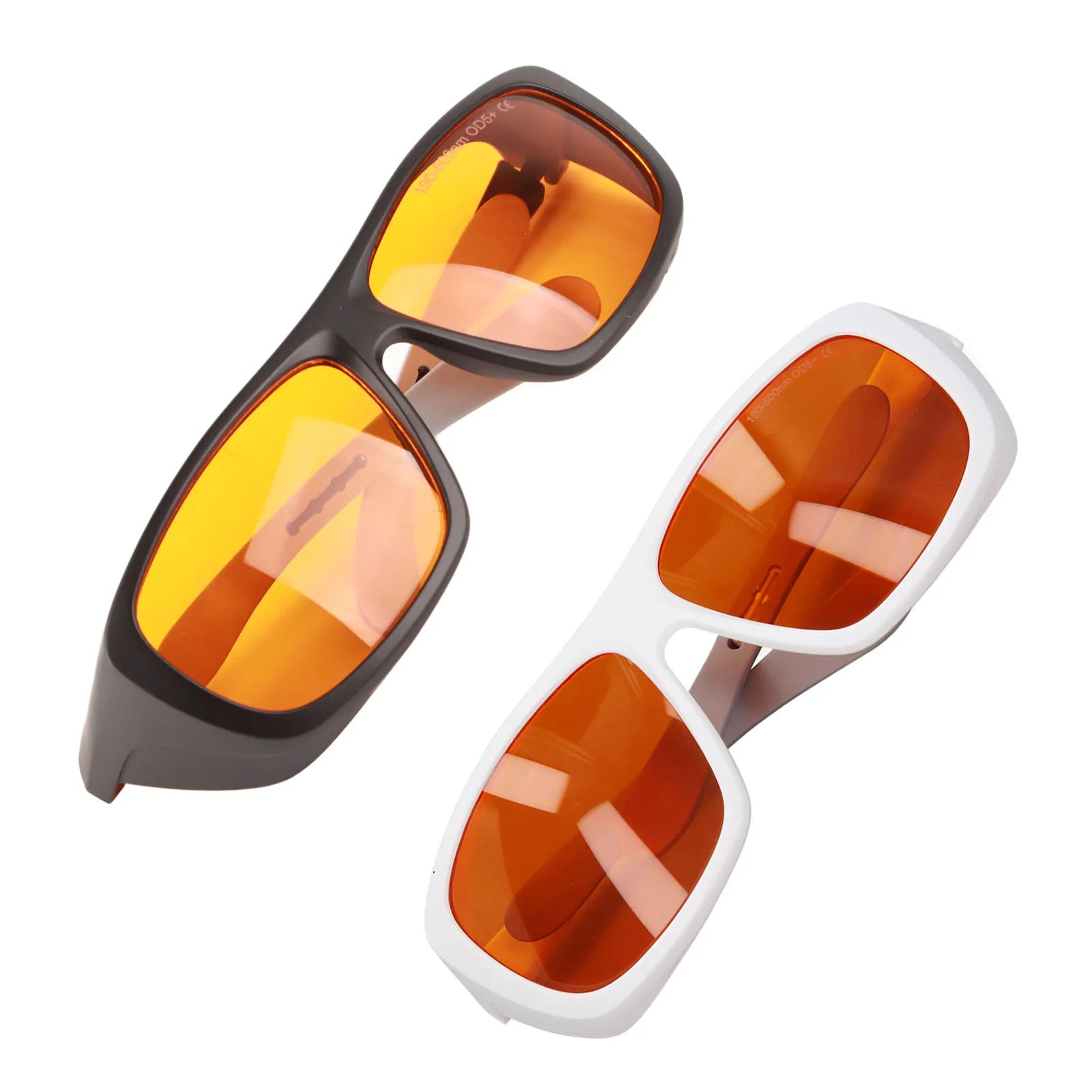 Laser Safety Goggles PC Plastic Easy To Clean Glasses High Attenuation Rate 180‑500nm Wavelength for Industrial Use Peaceful Pleasures Health and Wellness