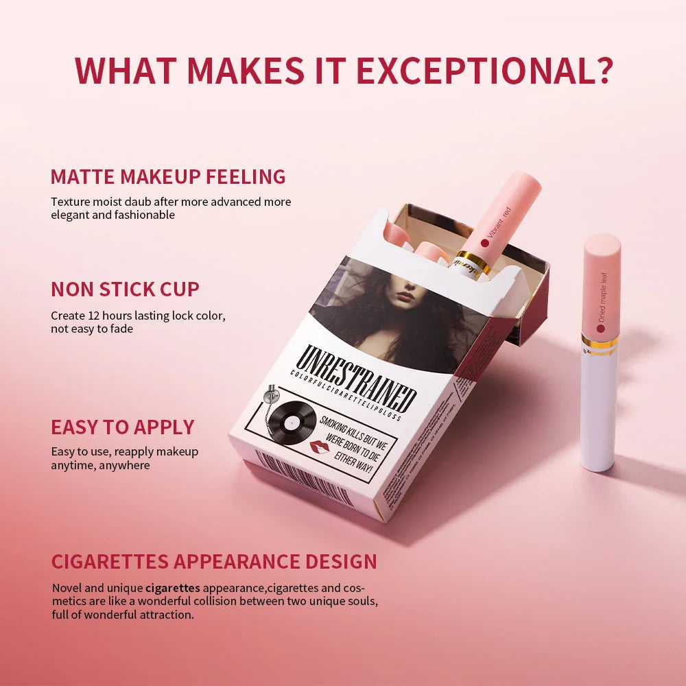 4-Piece Matte Liquid Lipstick Set – Velvet, Waterproof Lip Gloss
