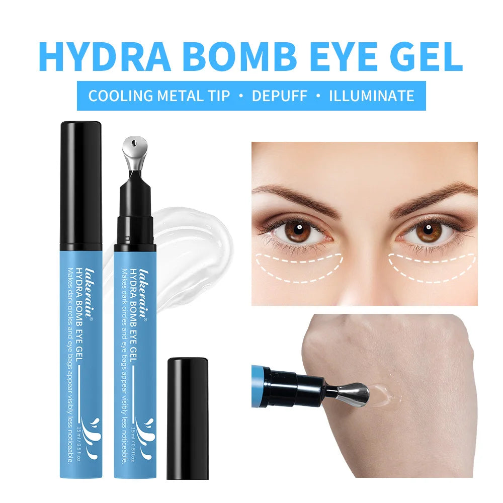 Lakerain Hydration Eye Gel Deep Hydrating Brightening Reduce Dark Circles Cool Feeling Transparent Gel Suitable for All Skin Peaceful Pleasures Health and Wellness Hydra Bomb Eye Gel