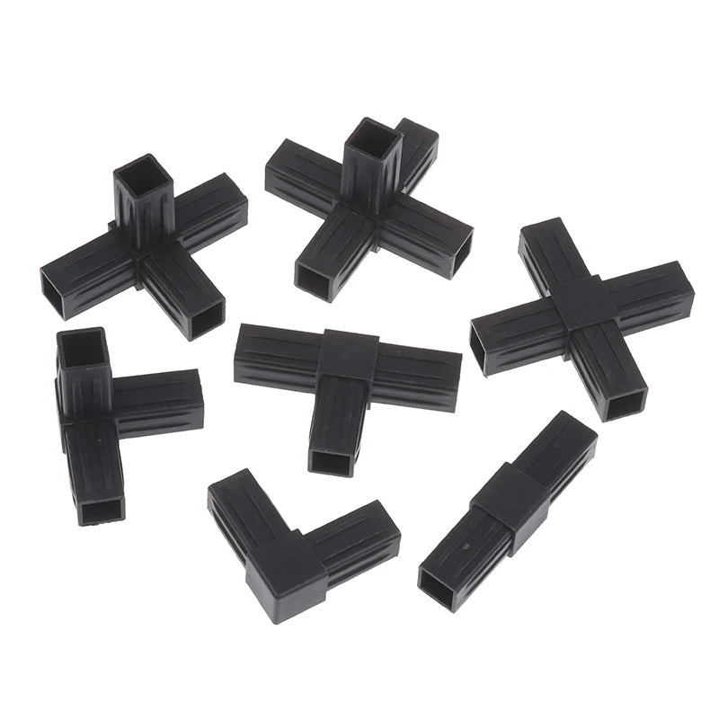 New 1/5Pcs 20MM 2/3/4-/5-way Cross Square Pipe Fittings 20X20Pipe Angle Code Hexagonal Through Plastic Fittings ABS Connector Peaceful Pleasures Health and Wellness