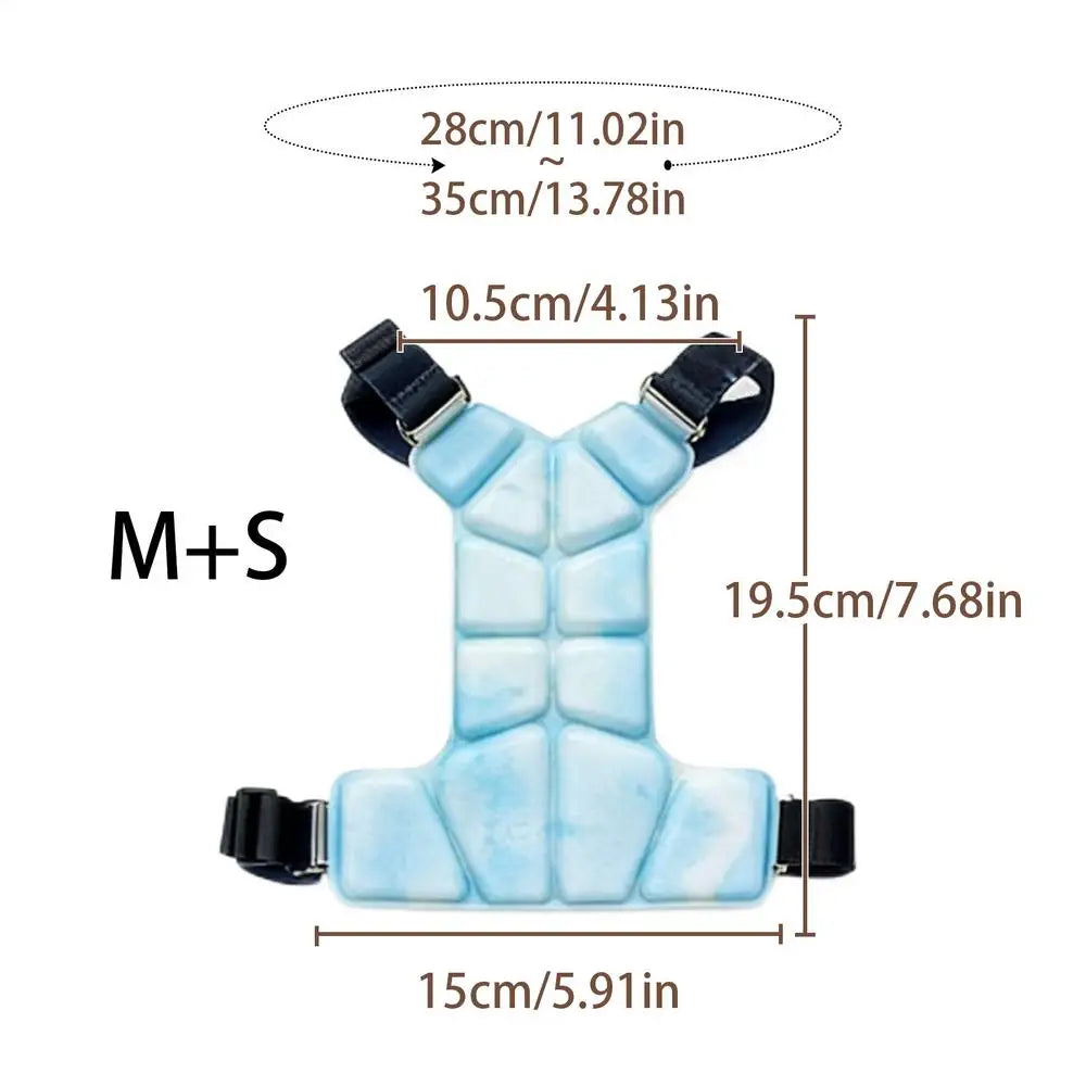 Dog Cooling Vest – Gel Harness Jacket for Summer Walks & Outdoor