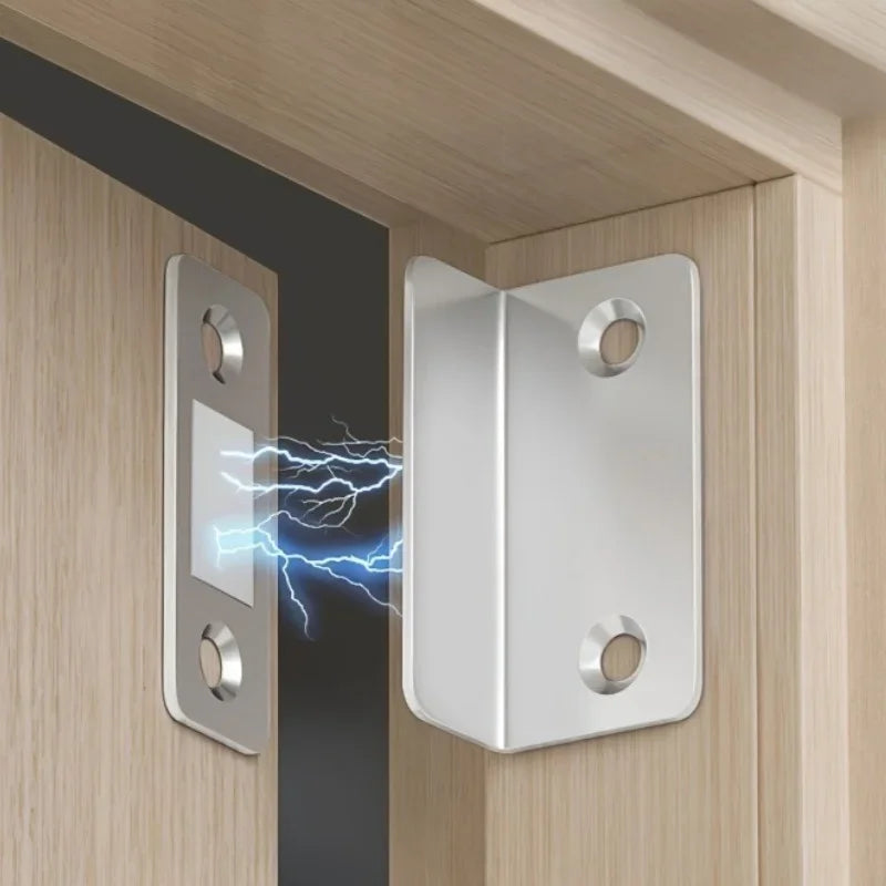 L-Shape No-Drill Magnetic Cabinet Door Catch | 1–20 Pack
