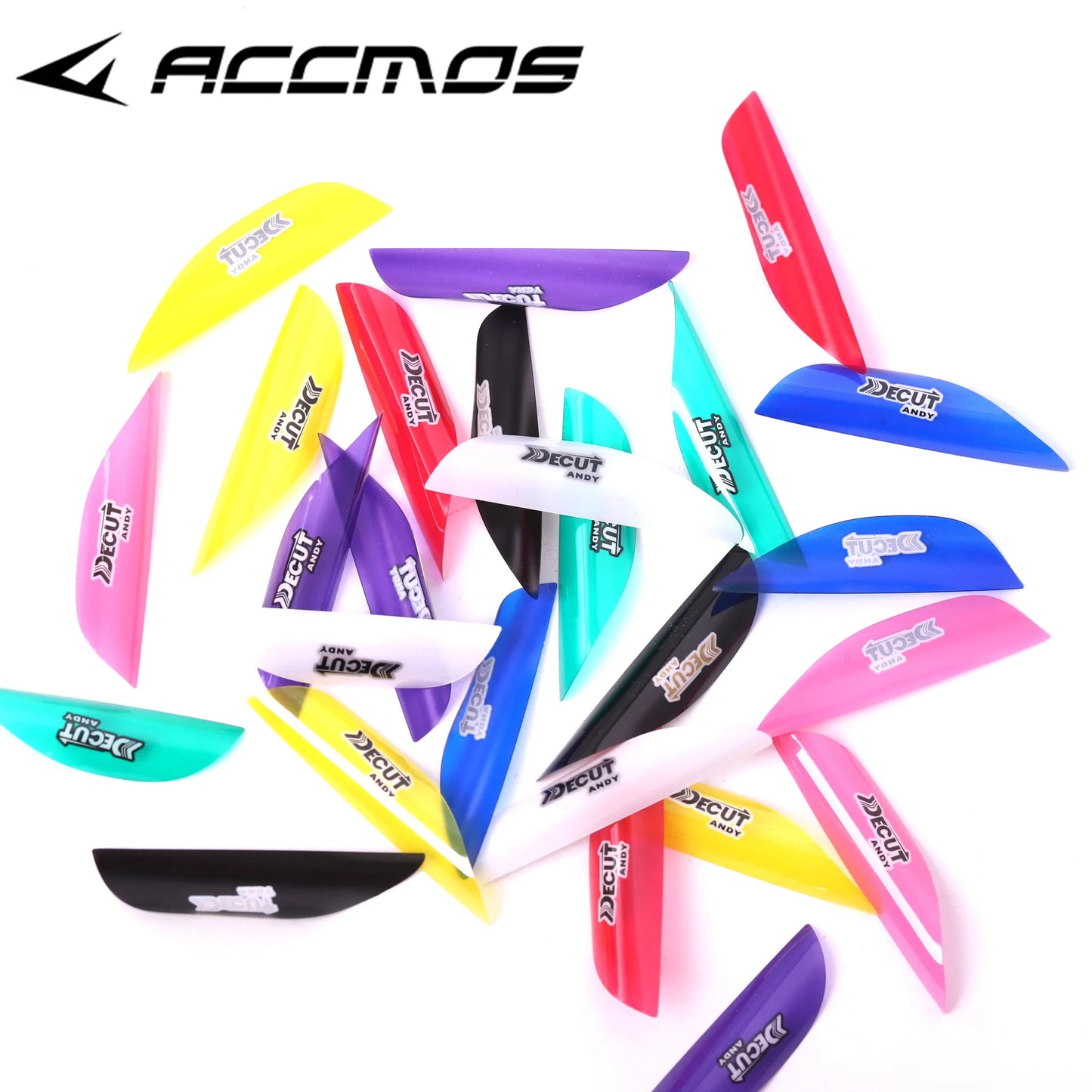 DECUT Arrow Spiral Feather Spin Vane Shaft Fletche Right Wing Sticker