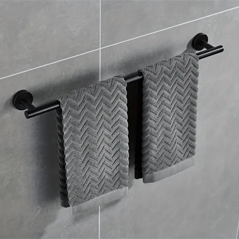 60cm Stainless Steel Wall Mounted Towel Bar with Hook