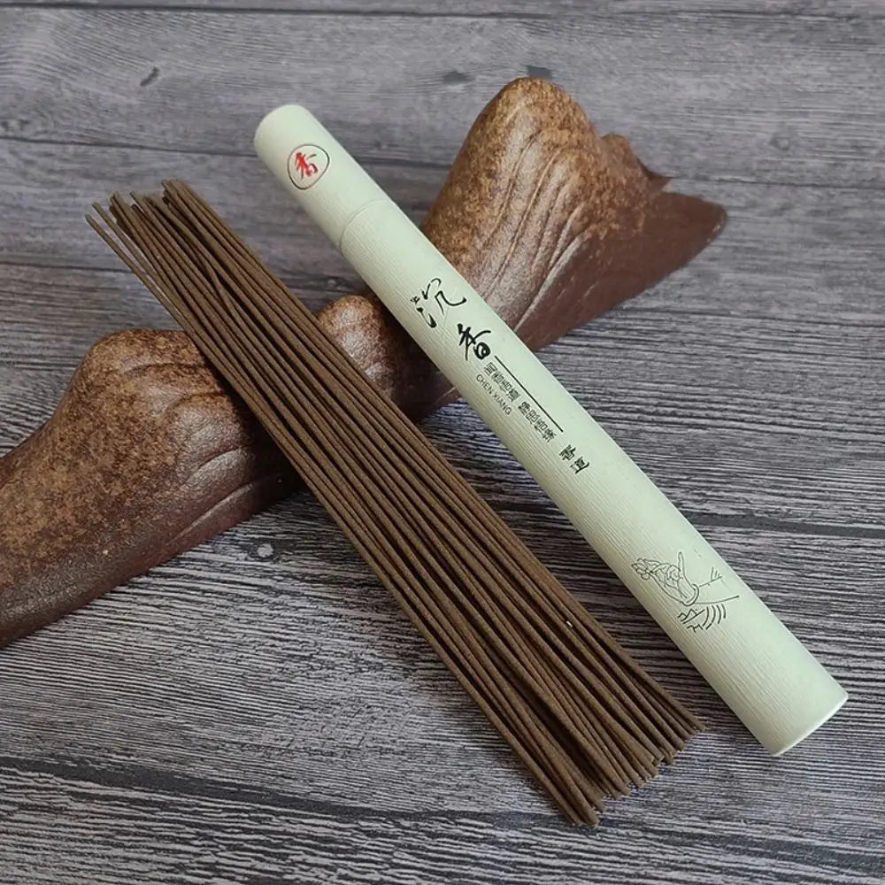 1/2Box Sandalwood Mugwort Scent Incense Stick Tranquilize Mind Home Office Bedroom Refreshing Scent Natural Sleeping Aiding Peaceful Pleasures Health and Wellness