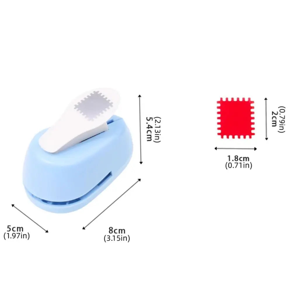 Stamp Shape Stamp Border Punch Hole Puncher Cutting Craft Embossing Machine Labor Saving Paper Cutting Toothed Puncher Embosser Peaceful Pleasures Health and Wellness
