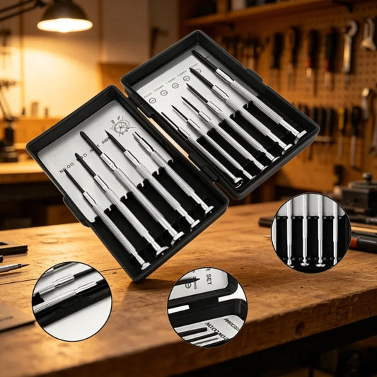 11-Piece Precision Screwdriver Set – Watch, Phone & Electronics Precision Screwdriver Set Peaceful Pleasures Health and Wellness