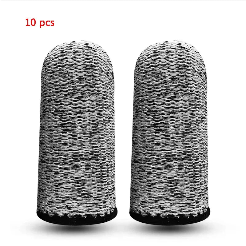 10Pcs Cut Resistant Finger Cover 5 Grade Cutting Resistant Finger Cover Labor Protection Kitchen Cutting Finger Cover Peaceful Pleasures Health and Wellness Black edge
