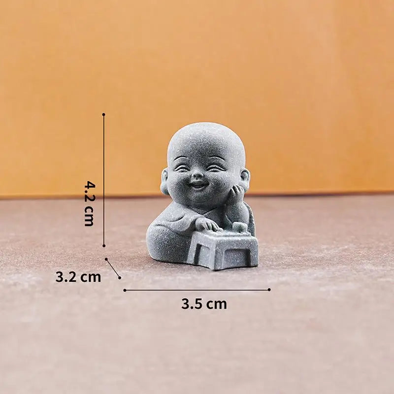 Zen Monk Statues | Resin Figurines for Meditation & Home Decor