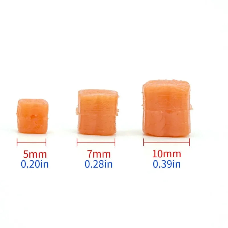 Hirisi 30Pcs Floating Silicone Soft Lures, Water Buoyant Artificial Rubber Bait Tackle for Freshwater Fishing Angling Peaceful Pleasures Health and Wellness