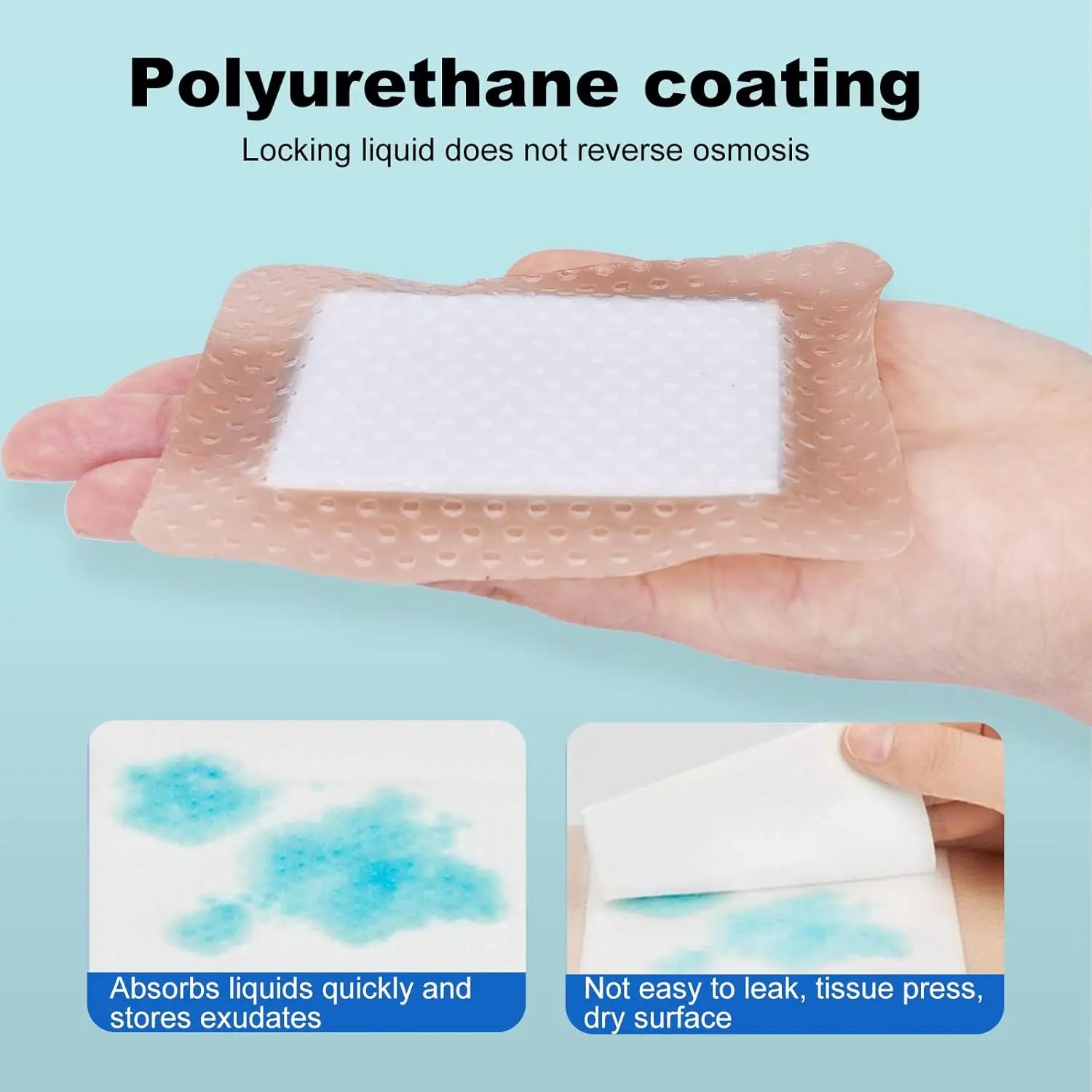 Silicone Foam Dressing Gentle Border Waterproof Silicone Bandages Wounds Care Bed Sore Patches Absorbent Wound Self Adhesive Peaceful Pleasures Health and Wellness