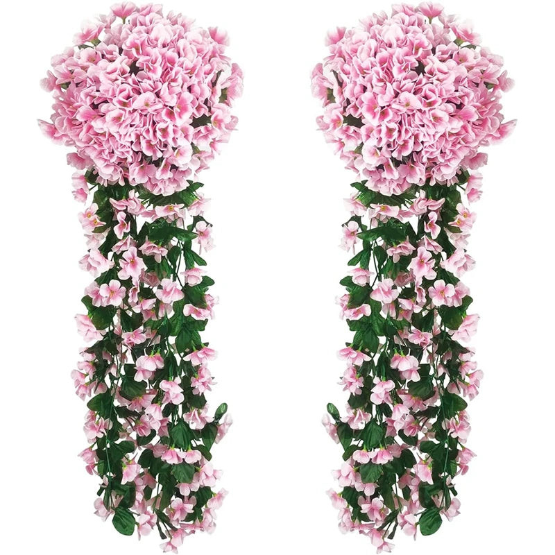 Artificial Silk Begonia Vine Garland for Wedding & Home Decor