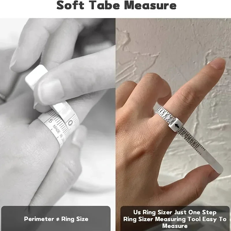 Ring Sizer Measuring Tool | US EU UK Finger Size Gauge