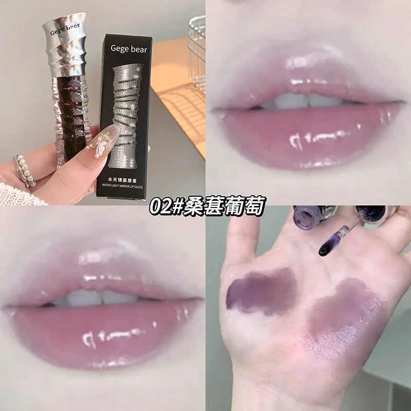 Mirror Shimmer Glass Jelly Lip Gloss | Moisturizing Lip Oil