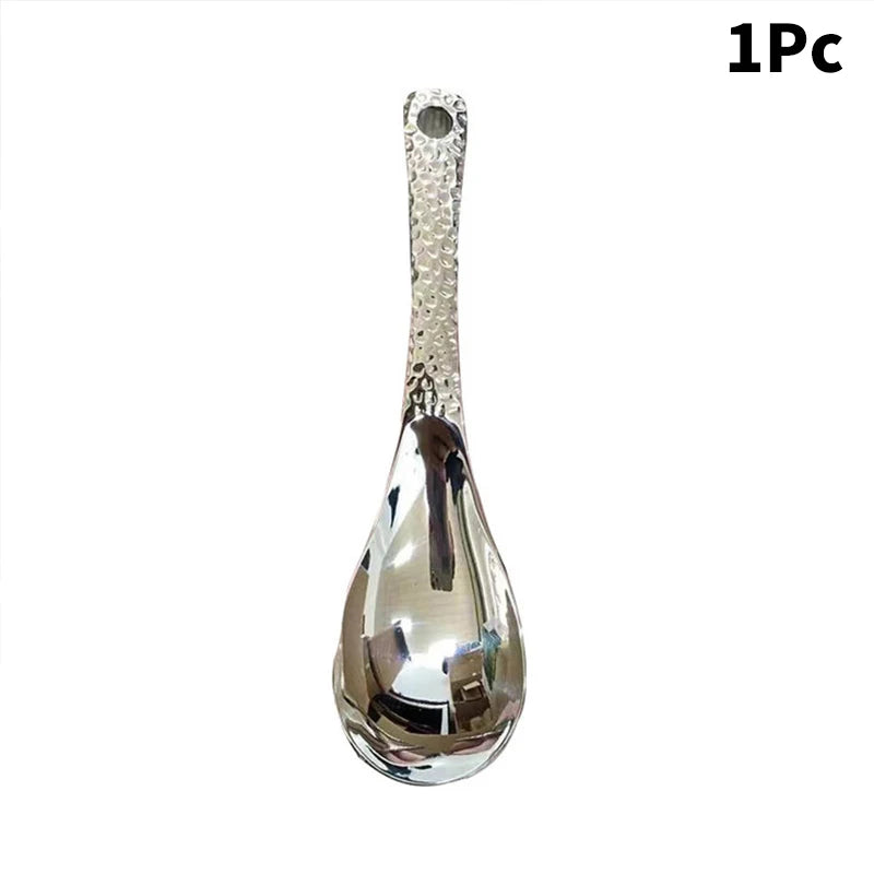 Stainless Steel Deep Soup Spoon | Mirror Polished Flatware Flatware Spoon Peaceful Pleasures Health and Wellness 1PCS