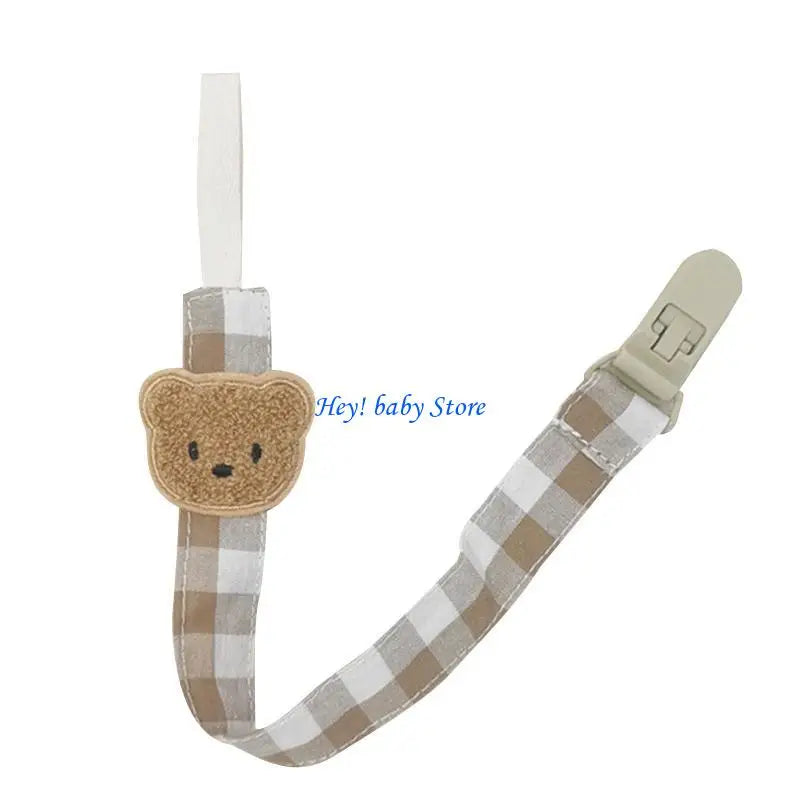 Cartoon Bear Baby Pacifier Clip | Safe Soother Teether Chain