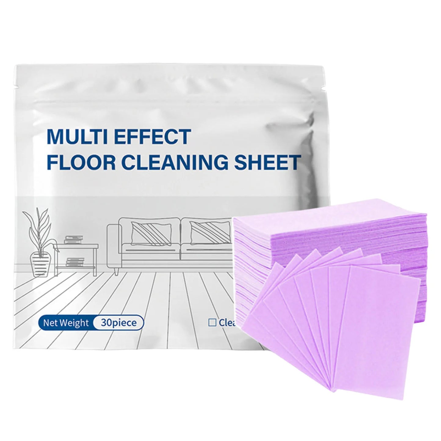 Disposable Home Floor Cleaner Multi-Functional Household Cleaning Sheet Scented Tile Brightening Clean Tablets for Tile Floors Peaceful Pleasures Health and Wellness Purple 4