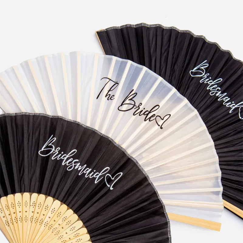 Bride & Bridesmaid Hand Fan | Bachelorette Bridal Party Gift